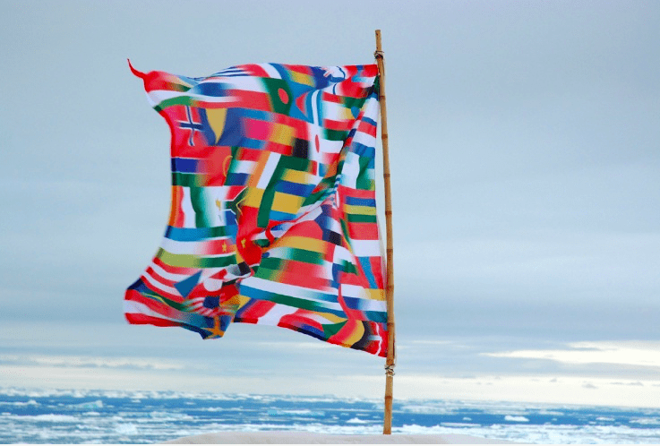 Lucy Orta Antarctica Flag